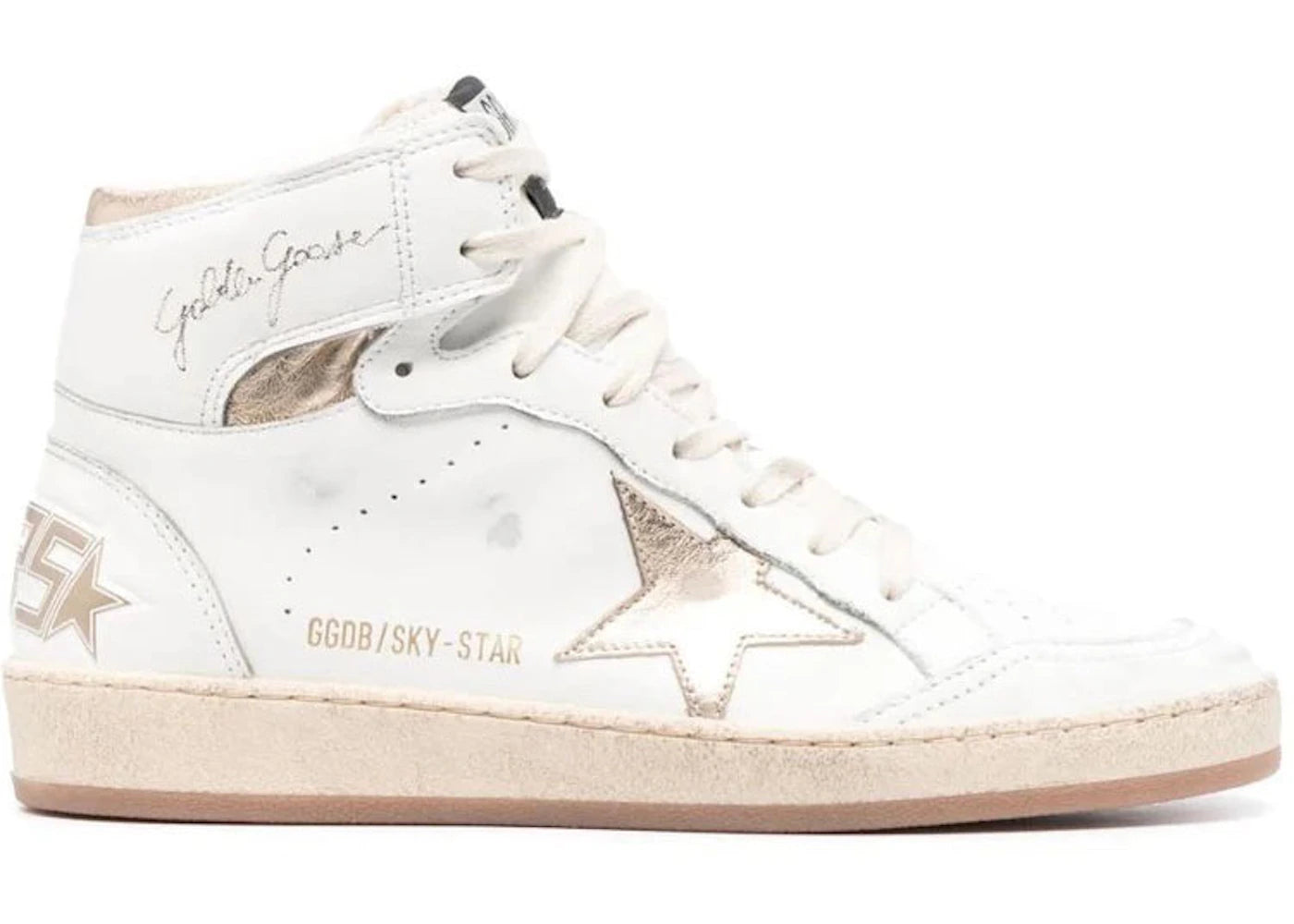 Golden Goose Sky-Star White Gold (Women'S)