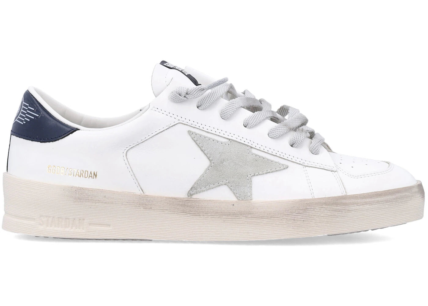 Golden Goose Stardan White Ice Gray Blue Navy