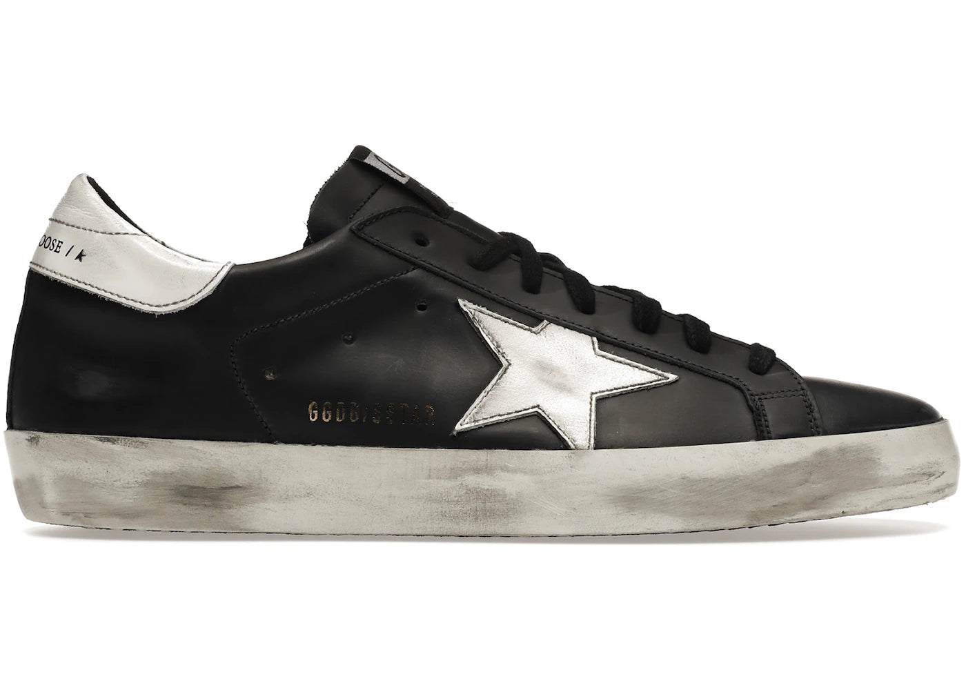 Golden Goose Super-Star Black White Leather