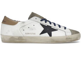 Golden Goose Super-Star Suede Toe White Taupe Royal Blue Black