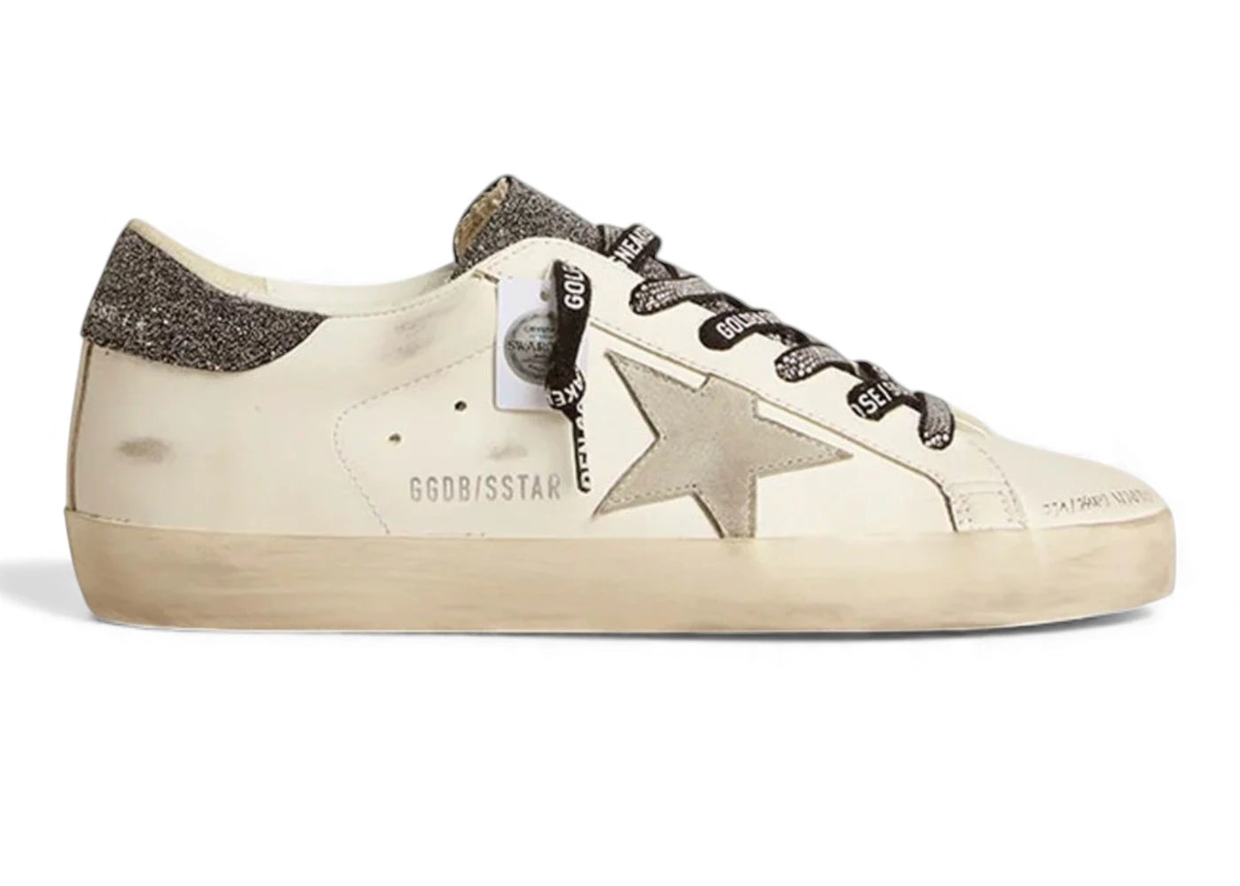 Golden Goose Super-Star Swarovski White Grey Black (Women'S)