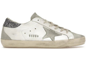 Golden Goose Super-Star White Dark Grey Glitter (Women'S)