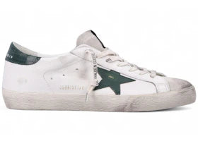 Golden Goose Super-Star White Forest Green