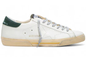 Golden Goose Super-Star White Green Gold