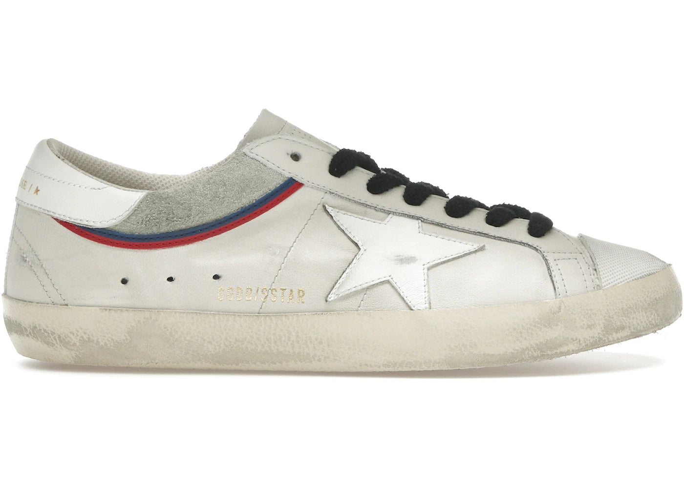 Golden Goose Super Star White Grey Red Blue