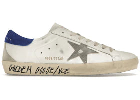 Golden Goose Super-Star White Snake Blue, side profile