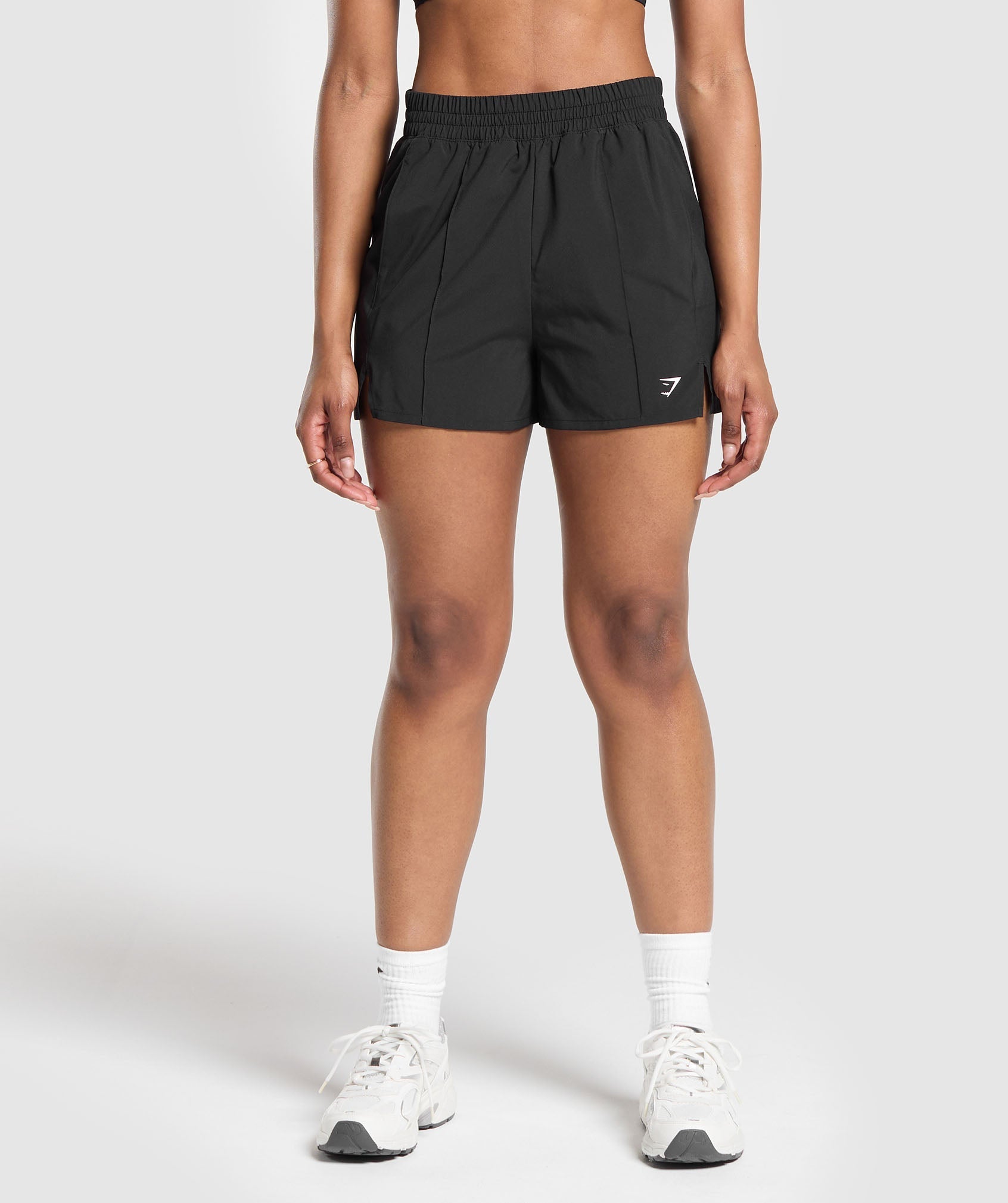 Women's Gymshark Pintuck Shorts Black