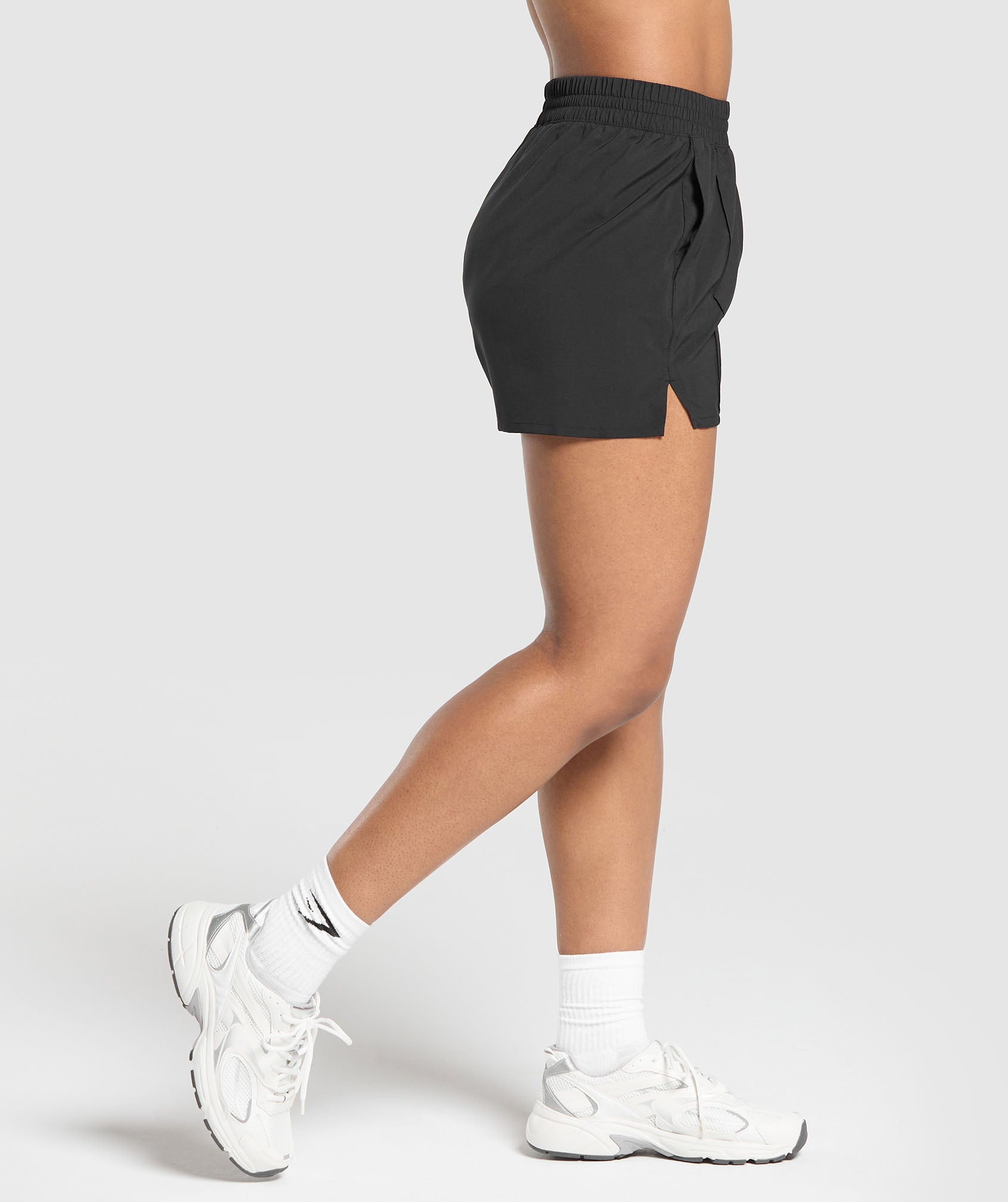 Women's Gymshark Pintuck Shorts Black
