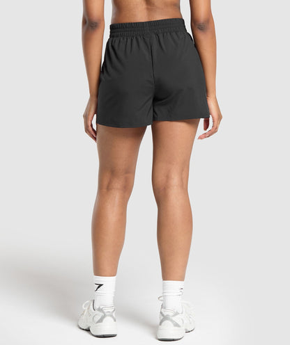 Women's Gymshark Pintuck Shorts Black