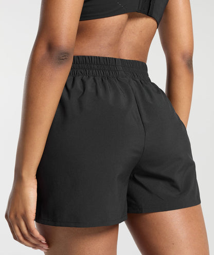 Women's Gymshark Pintuck Shorts Black
