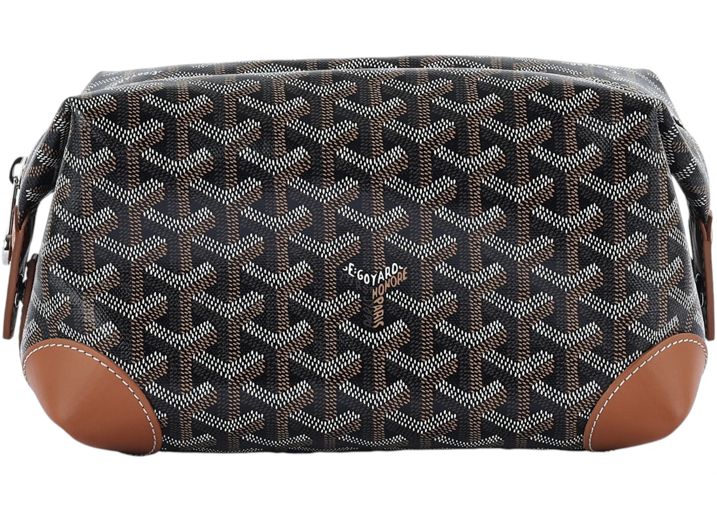 Goyard Boeing 25 Toilet Bag Black/Tan