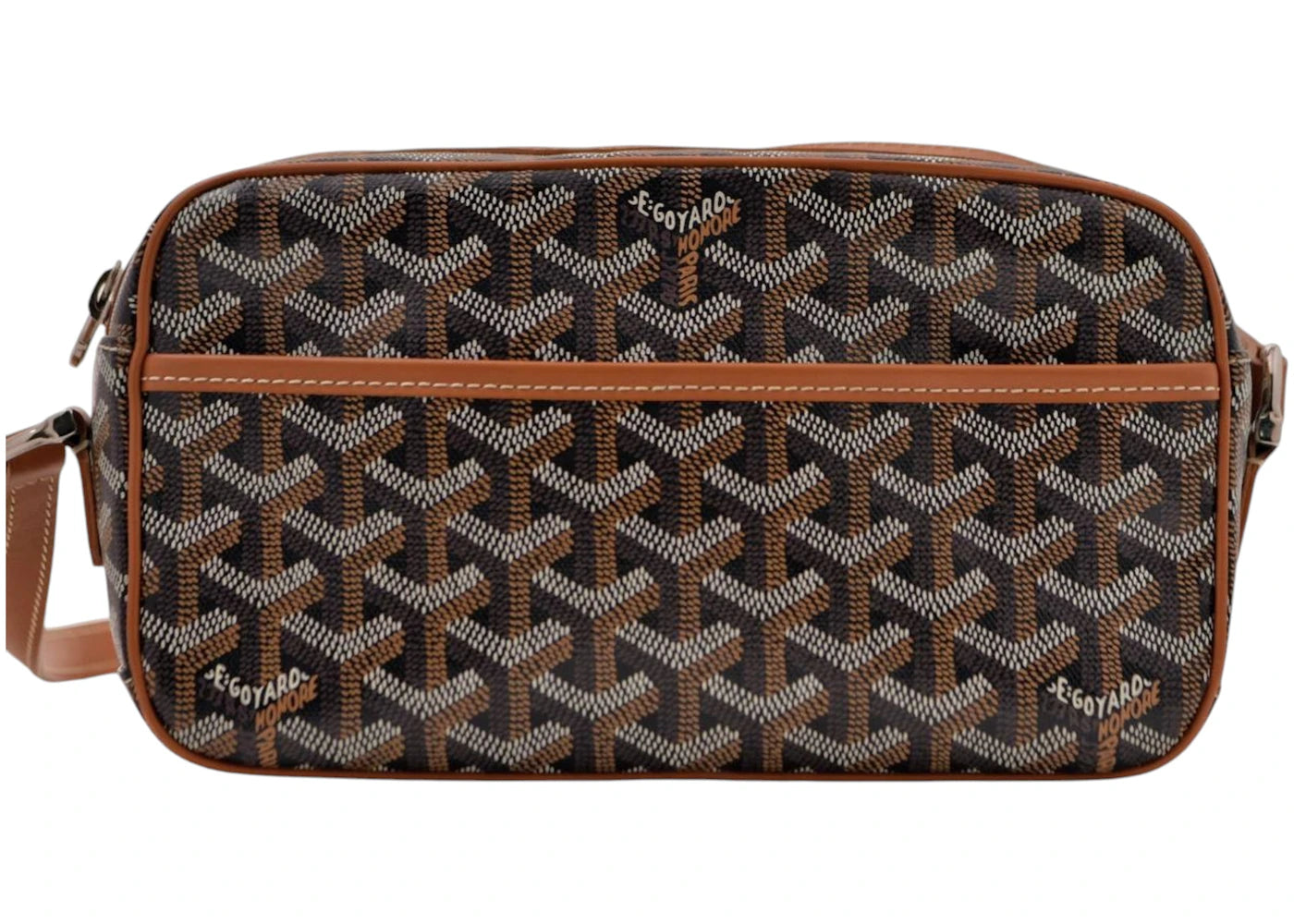 Goyard Cap Vert Crossbody Goyardine Brown