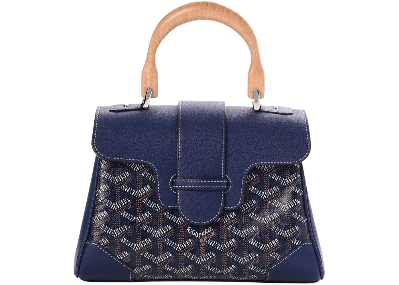 Goyard Saigon Goyardine Mini Navy