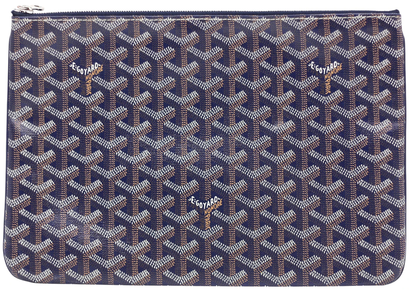 Goyard Senat Pouch Mm Navy Blue