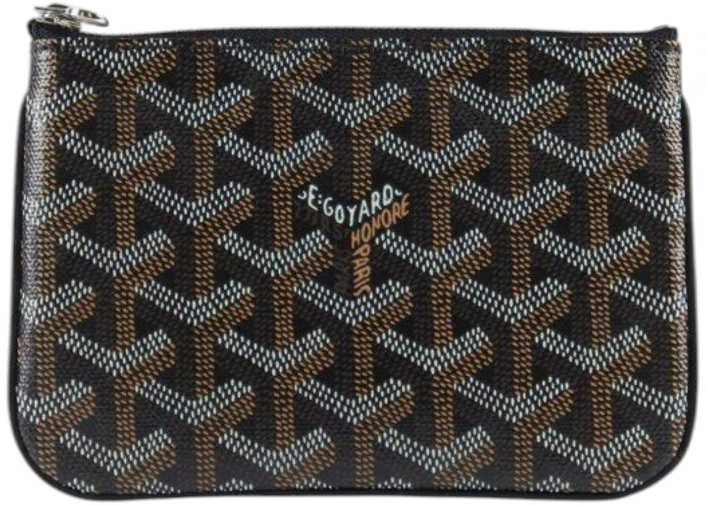 Goyard Senat Pouch Goyardine Mini Black