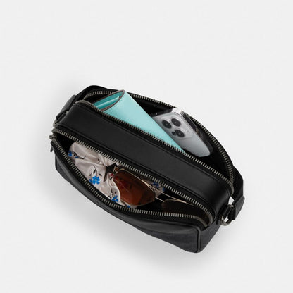 Coach Graham Crossbody Bag With Varsity Motif Qb Toffee Black