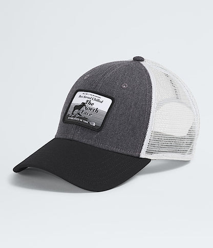 The North Face Graphic Mudder Trucker Hat Iron Bronze/Latte/Brew Patch TNF Mid Grey Heather/TNF Coordinates Graphic Burnt Umber/TNF Black TNF Black/Brew Patch Utility Brown/Smokey Brown/Brew Patch Bark Mist/Khaki Stone TNF Medium Grey Heather/Brew Patch