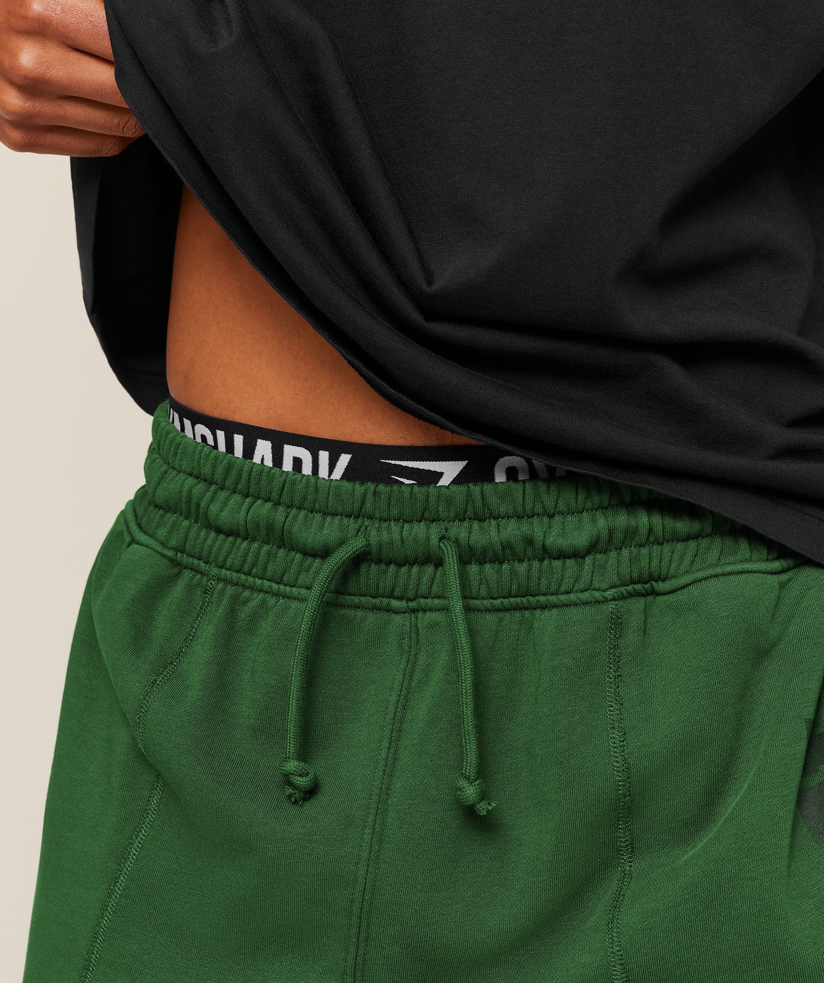 Gymshark Accent Graphic Sweat Shorts Athletic Green
