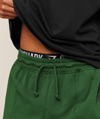 Gymshark Accent Graphic Sweat Shorts Athletic Green