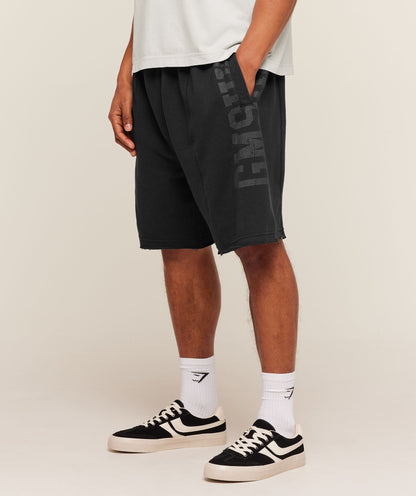 Gymshark Accent Graphic Sweat Shorts Black