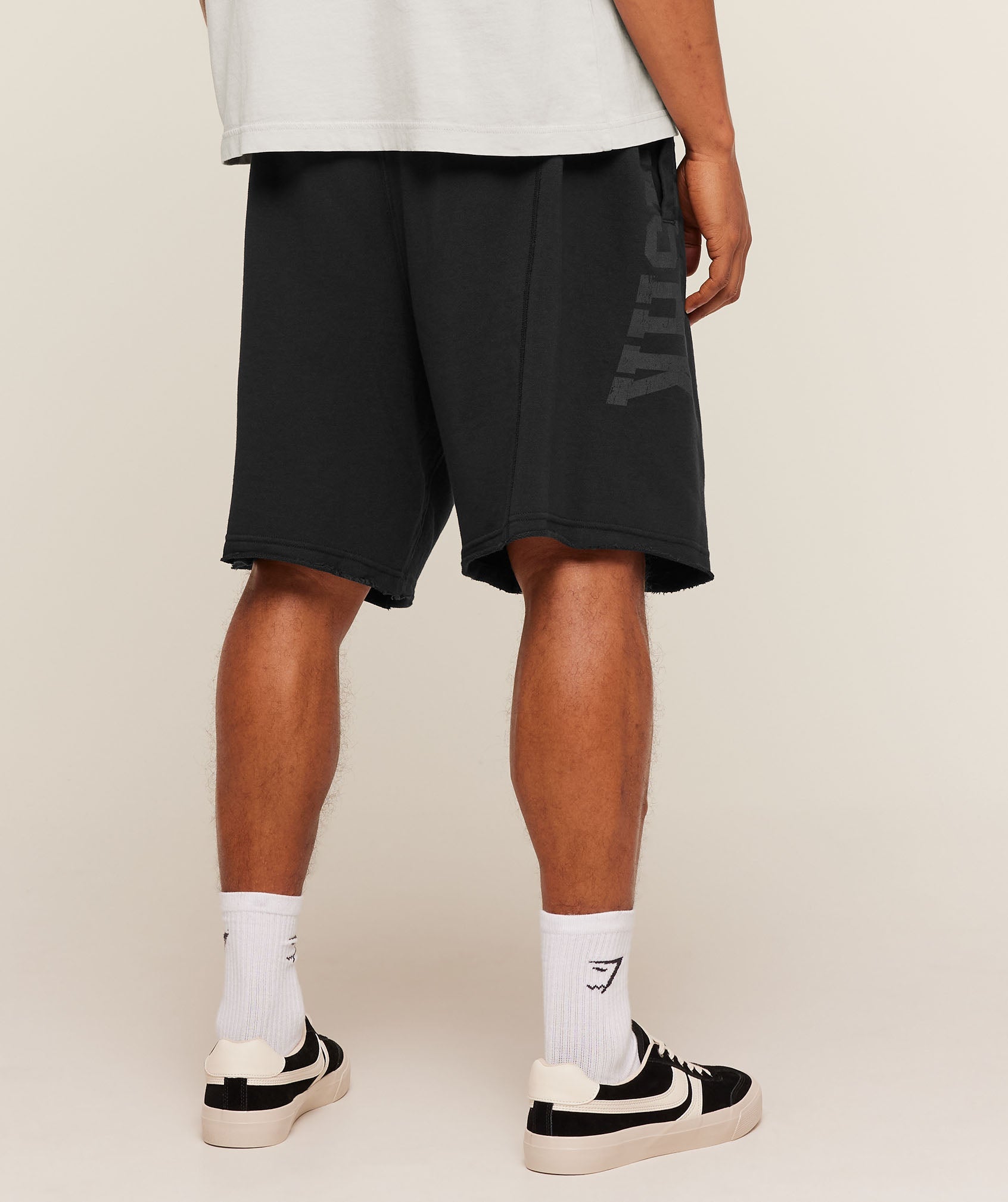 Gymshark Accent Graphic Sweat Shorts Black