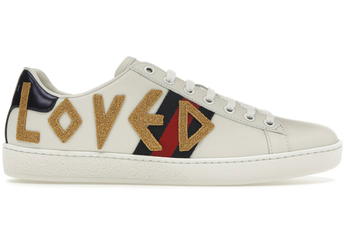 gucci ace embroidered love (women's)