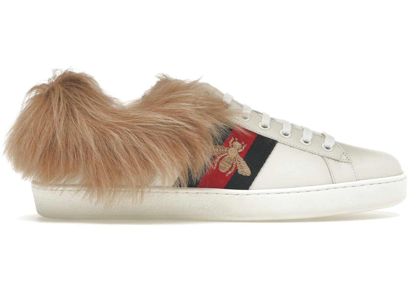 gucci ace fur
