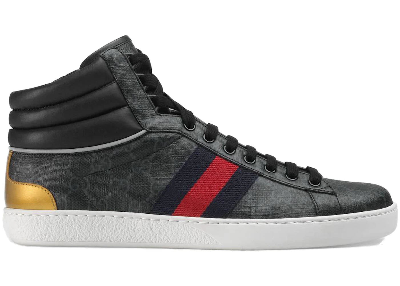 gucci ace gg high top black