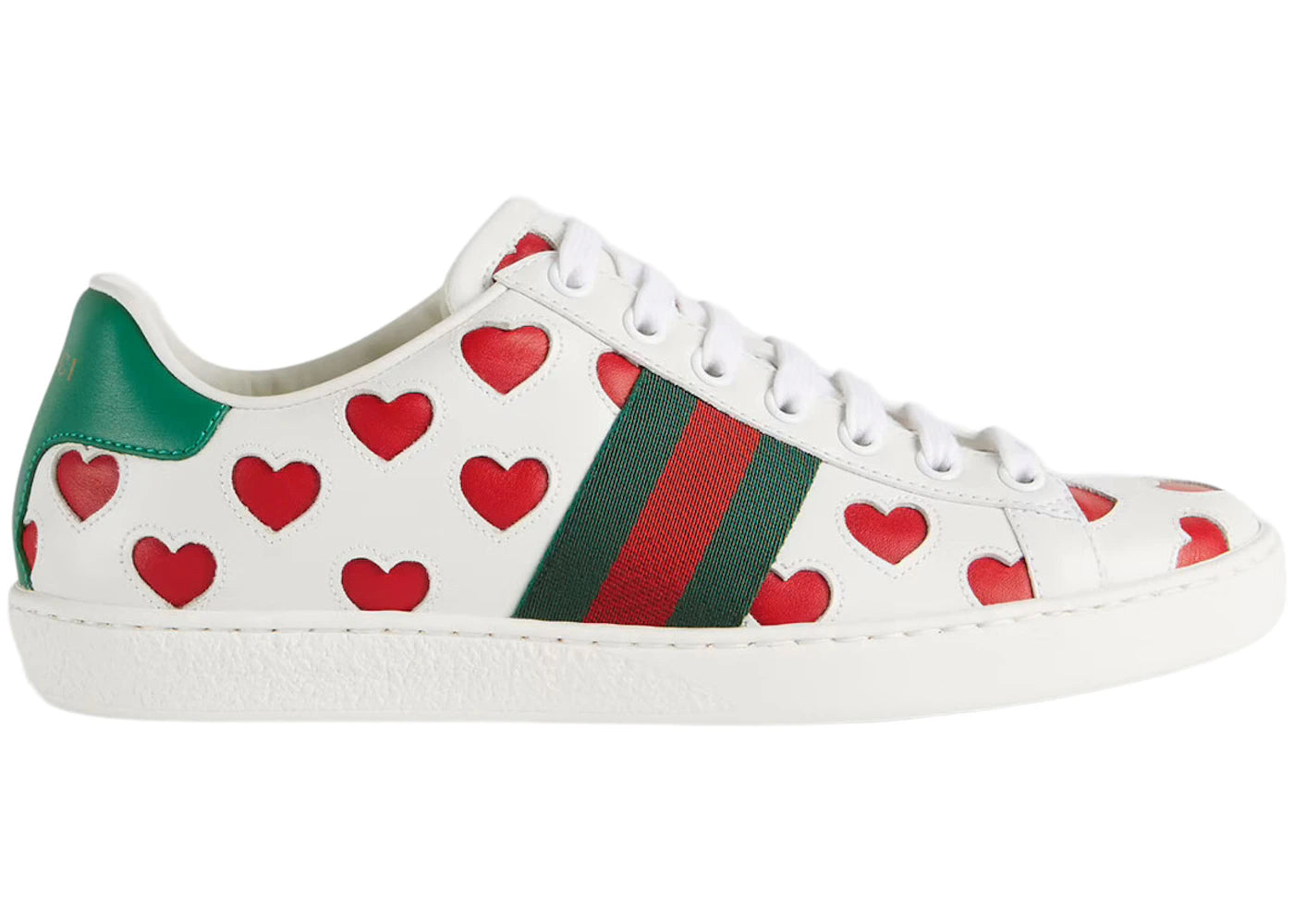 gucci ace hearts (women's)