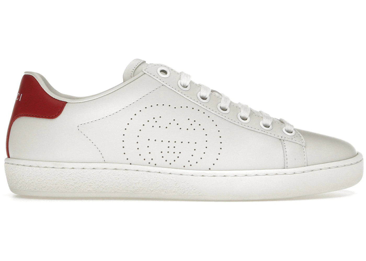 gucci ace interlocking g white red (women's)