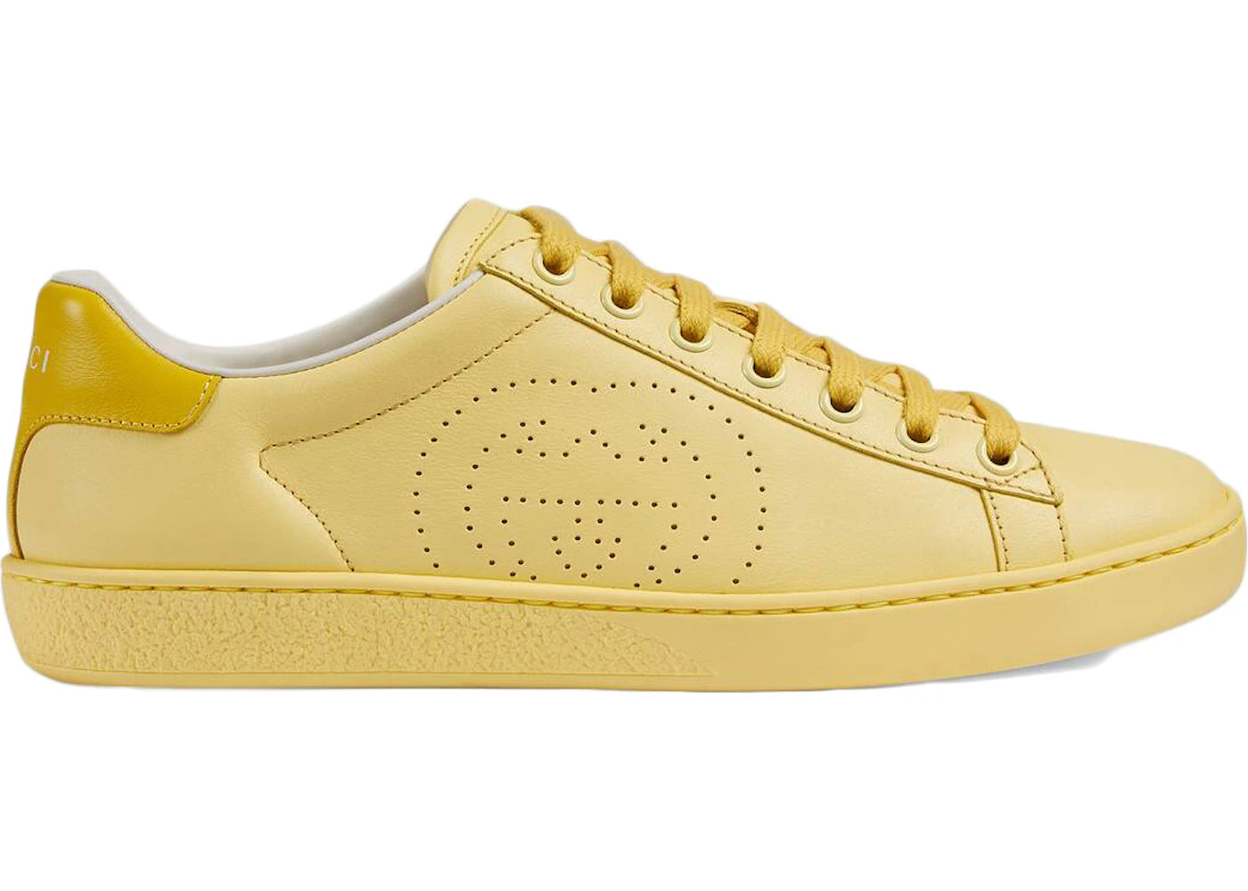 gucci ace interlocking g yellow (women's)