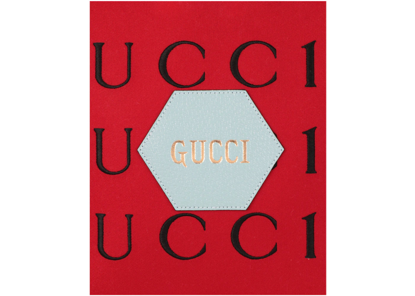 Gucci Aria 100Th Anniversary Embroidered Tote Red