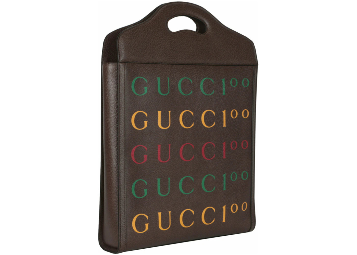 Gucci Aria 100Th Printed Anniversary Tote Brown