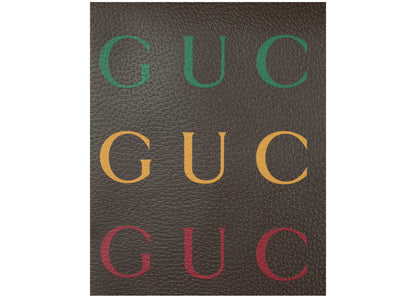 Gucci Aria 100Th Printed Anniversary Tote Brown