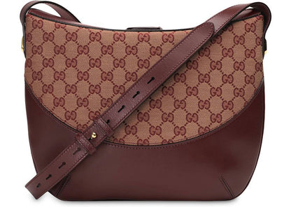 Gucci Arli Gg Shoulder Bag Medium Burgundy