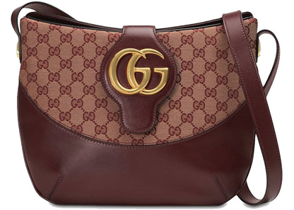 Gucci Arli Gg Shoulder Bag Medium Burgundy