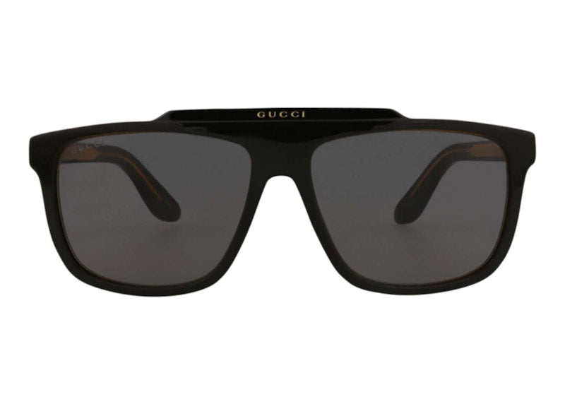 Gucci Aviator Frame Acetate Sunglasses Black/Grey (Gg1039S-30011707-001-00011)