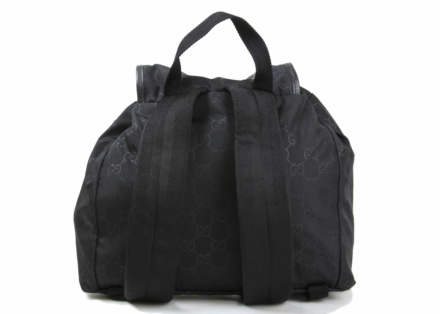 gucci backpack gg nylon medium black 
