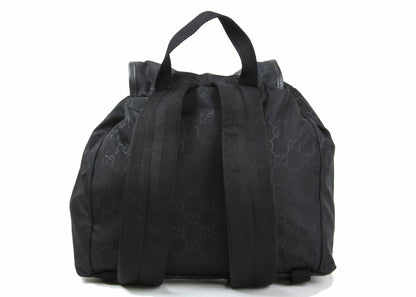 gucci backpack gg nylon medium black 