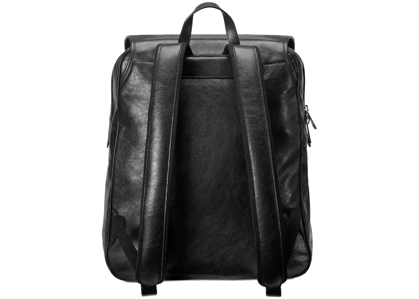 gucci backpack soft leather medium black 