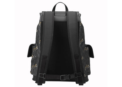 gucci bestiary backpack gg supreme tigers black/grey 