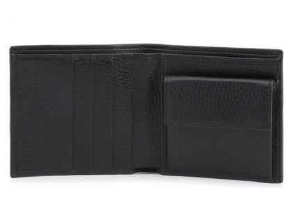 Gucci Bifold Wallet Gg Nylon With Coin Pouch Black