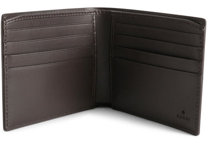 gucci bifold wallet gg supreme web brown 