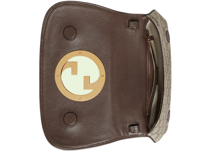 Gucci Blondie Shoulder Bag Gg Supreme Beige/Ebony