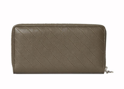 Gucci Blondie Zip-Around Wallet Brown