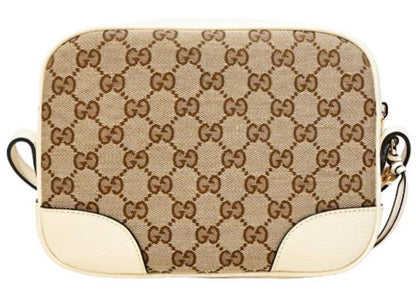 Gucci Bree Gg Crossbody Bag Guccissima Beige/White