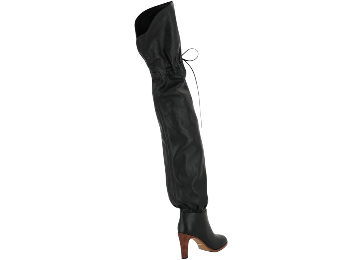 Gucci Deauville Cinched Over-The-Knee Boots Black Womens