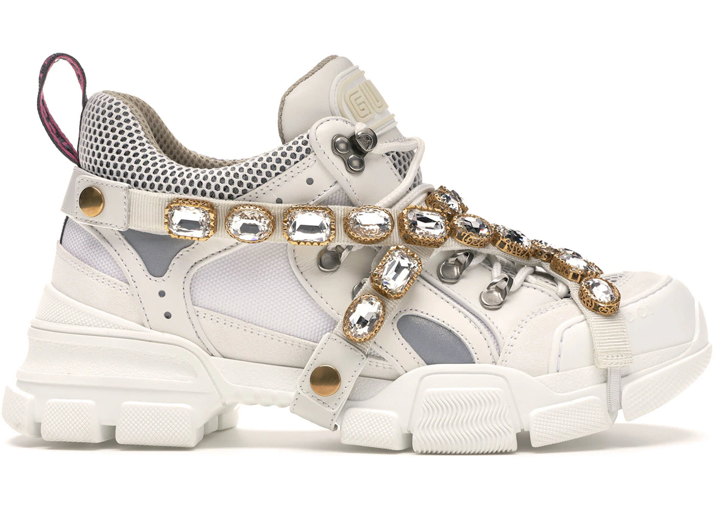 gucci flashtrek sega ivory removable crystal (w)