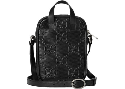 Gucci Gg Embossed Bag Mini Black