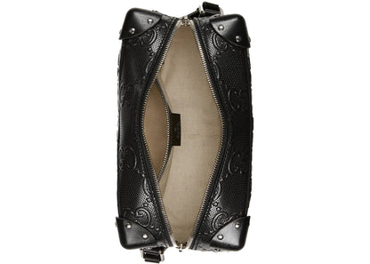 Gucci Gg Embossed Shoulder Bag Black
